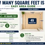 how many square feet is 7x7