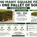 how many square feet is one pallet of sod