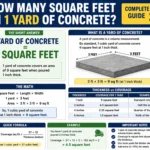 how many square feet in 1 yard of concrete
