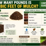 how many pounds is 2 cubic feet of mulch