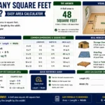 how many square feet is 6x8