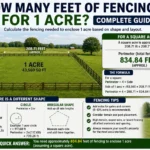 how many feet of fencing for 1 acre