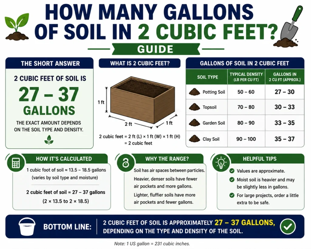 How Many Gallons of Soil in 2 Cubic Feet