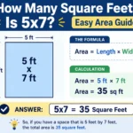 how many square feet is 5x7