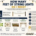how many feet of string lights do I need