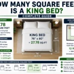 how many square feet is a king bed
