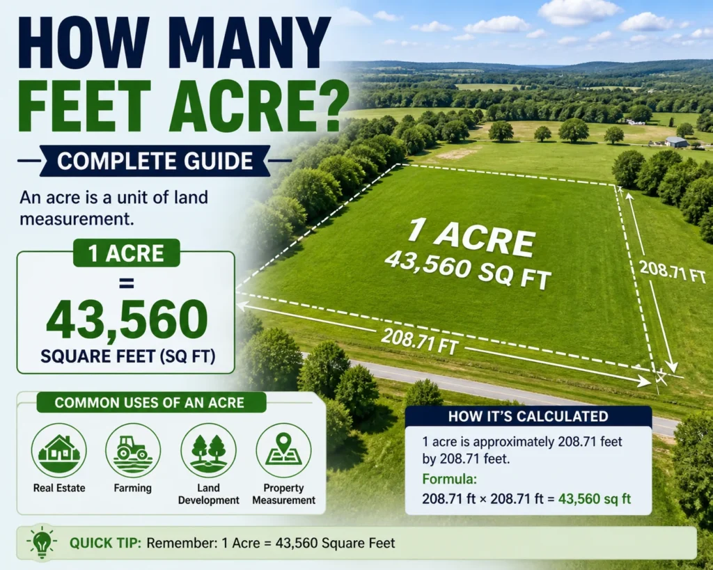 how many feet acre