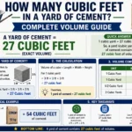 how many cubic feet in a yard of cement