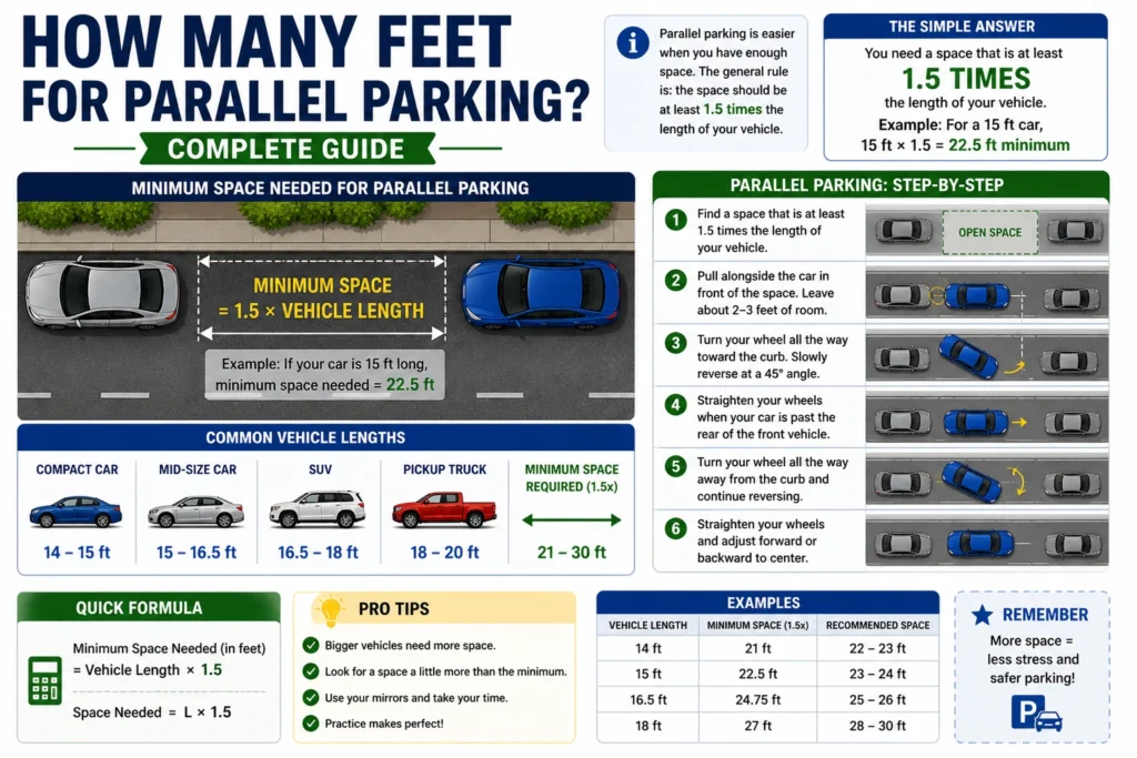 How Many Feet for Parallel Parking