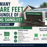 how many square feet in a bundle of roofing shingles