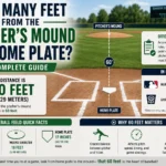how many feet from the pitcher's mound to home plate