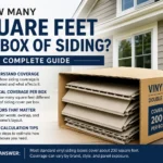 how many square feet in a box of siding