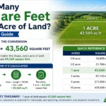 how many square feet to an acre of land