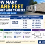 how many sq feet is a single wide trailer?