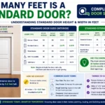 how many feet is a standard door