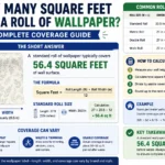 how many square feet are in a roll of wallpaper