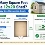 how many square feet a 12x20 shed