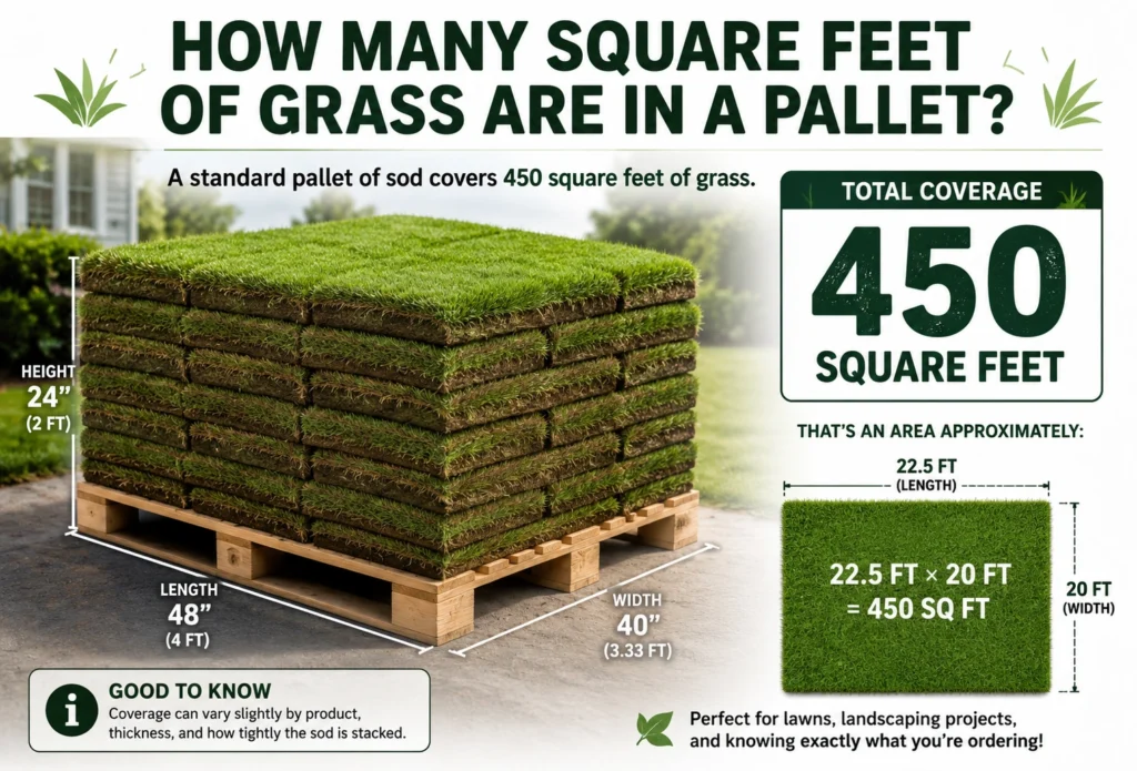 How Many Square Feet of Grass Are in a Pallet?