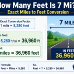 how many feet is 7 mi