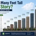 how many feet tall is a story