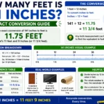 how many feet is 141 inches