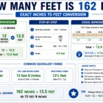 how many feet is 162 in