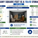 how many square feet is a 10x10 storage unit
