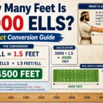 how many feet is 3000 ells