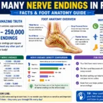 how many nerve endings in feet