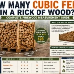 how many cubic feet in a rick of wood