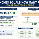 24 inches equals how many feet