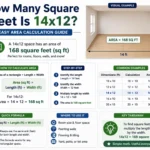 how many square feet is 14x12