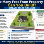 how many feet from a property line can you build