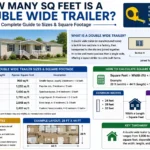 how many sq feet is a double wide trailer