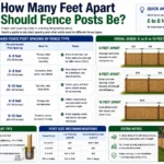 how many feet apart should fence posts be