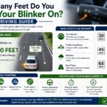 how many feet do you turn your blinker on