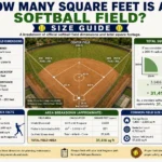 how many square feet is a softball field