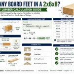 how many board feet in a 2x6x8