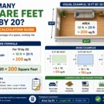how many square feet is 10 by 20