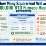 how many square feet will a 80000 btu furnace heat