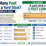 how many feet are in a yard stick