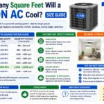 how many square feet will a 4 ton ac cool