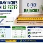 how many inches are in 13 feet