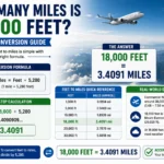 how many miles is 18000 feet