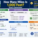 how many miles is 1,000 feet