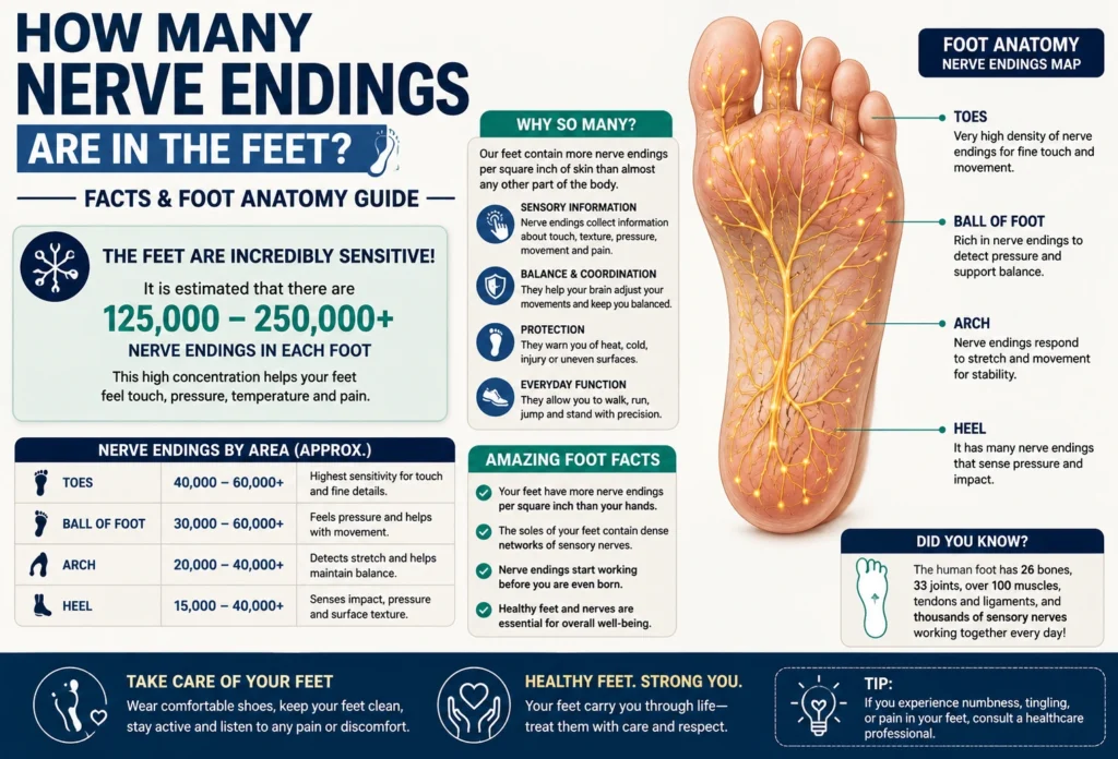 How Many Nerve Endings Are in the Feet