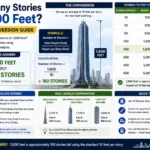 how many stories is 1600 feet