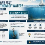 how many feet in a fathom of water