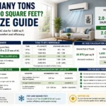 how many tons for 1600 square feet