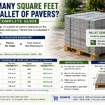 how many square feet on a pallet of pavers